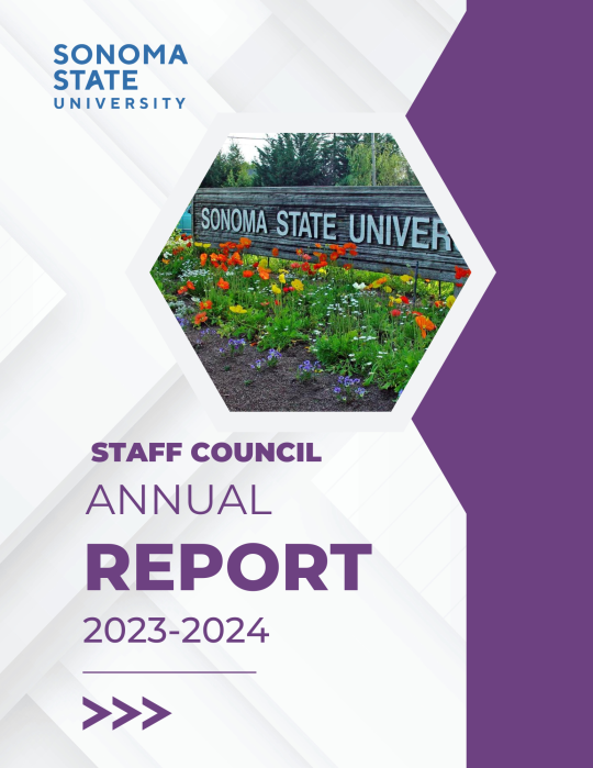 Cover page for Staff Council 2023-2024 Annual Report